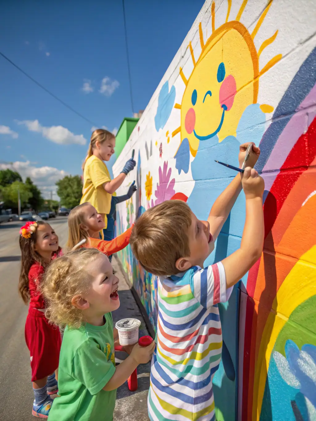 A photo of young people engaged in a recreational activity, such as playing sports or creating art, showcasing the fun and engaging atmosphere.